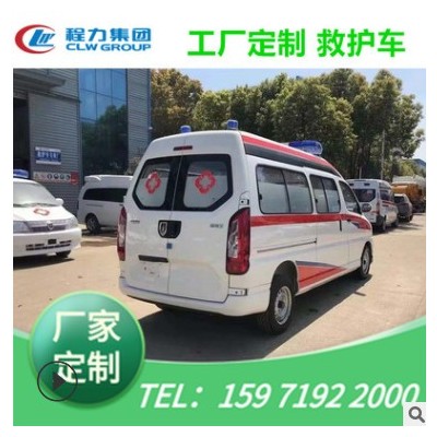 国六江铃全顺负压救护车 V362监护型急救车120急救车伤员转运车图2